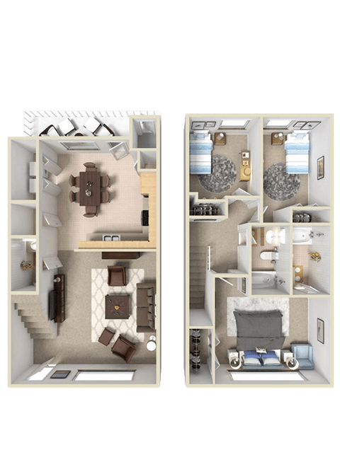 3 bedroom floor plan